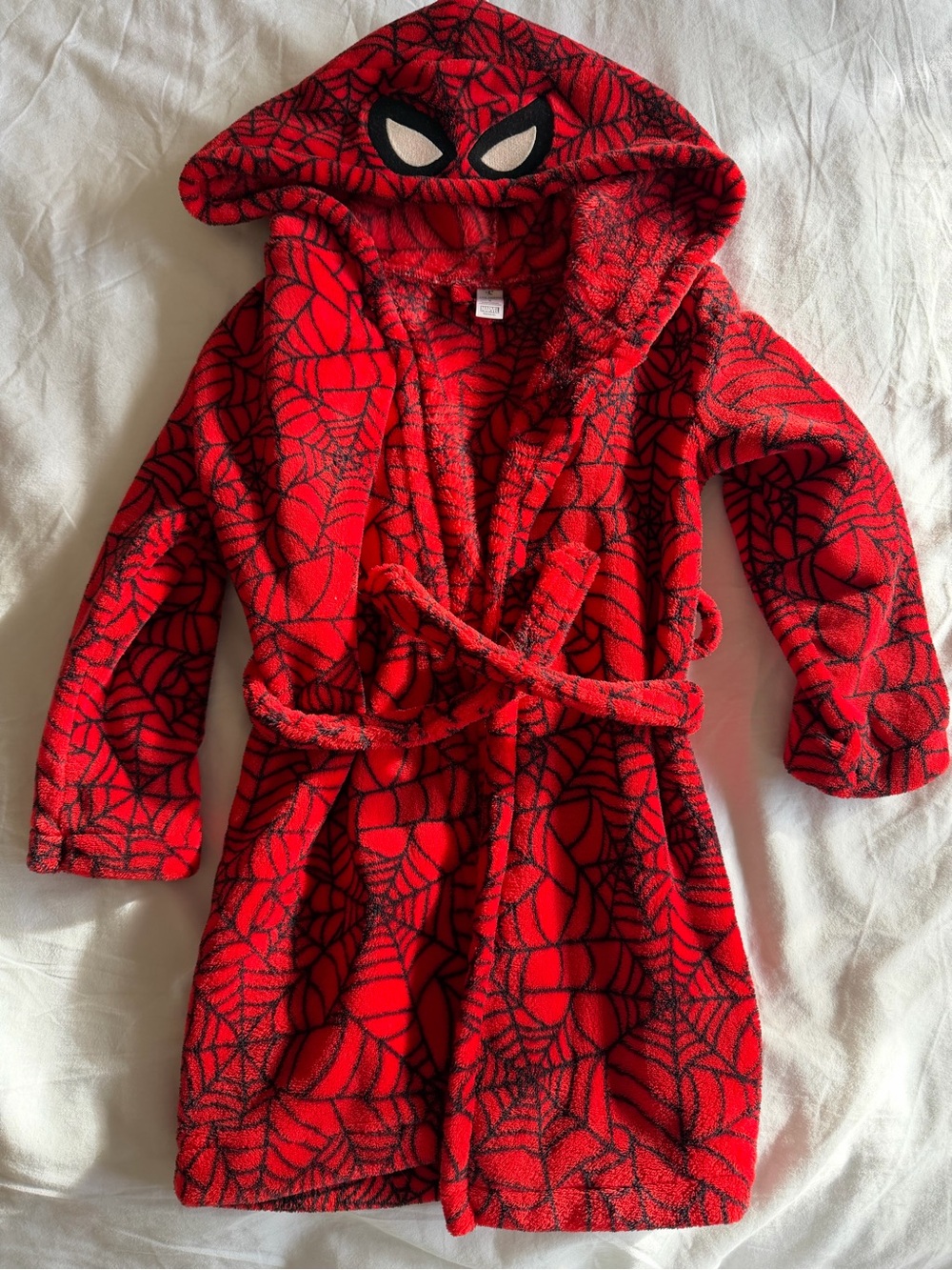 Joe Fresh, Spiderman Kids Red Hooded Costume Robe, size 5T